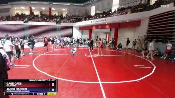 157 lbs Quarterfinal - Gage Oaks, Oklahoma vs Jacob Hadden, Redskins Wrestling Club
