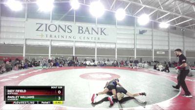 100 lbs Cons. Round 2 - Paisley Williams, Stansbury vs Indy Fifield, Box Elder