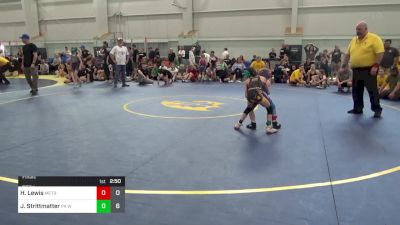 56 lbs Final - Huntlie Lewis, Metro All-Stars vs Journey Strittmatter, PA West