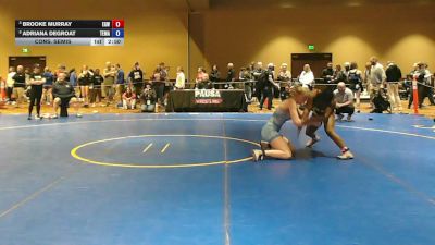 140 lbs Cons. Semis - BROOKE MURRAY, Empire Girls Wrestling vs Adriana DeGroat, Team Mass