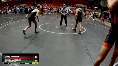 100 lbs Round 1 - James Georger, DWA vs Daniel Jacobucci, Lake Catholic