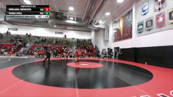 190 lbs Championship Bracket - Emiliana Mendoza, Castle View vs Kaida Hull, Thornton
