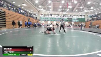 106 lbs Champ. Round 1 - Krew Rondo, Carlsbad vs Zac Tran, Torrey Pines