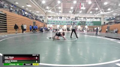 106 lbs Champ. Round 1 - Krew Rondo, Carlsbad vs Zac Tran, Torrey Pines