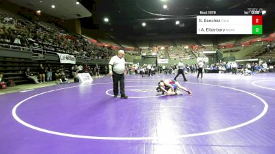 122 lbs 5th Place - Sara Sanchez, Tulare Western vs Ayten Elbarbary, Morro Bay