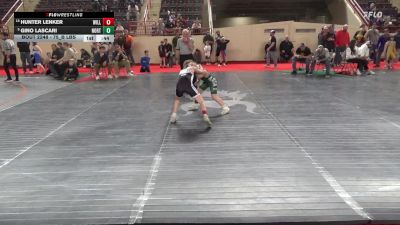 75_B lbs Consi Of 16 #2 - Hunter Lenker, Williams Valley vs Gino Lascari, North Star