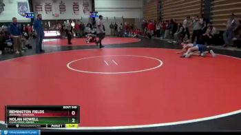 120 lbs Cons. Semi - Nolan Howell, Clear Creek-Amana vs Remington Fields, Highland, Riverside