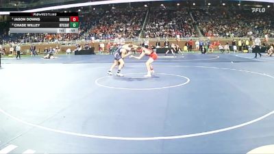 D2-132 lbs Cons. Round 1 - Jason Downs, Huron HS (New Boston) vs Chase Willey, Mt Pleasant HS