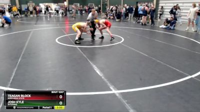 133 lbs Semifinal - Teagan Block, Northern State vs Josh Kyle, Wyoming