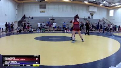 170 lbs Round 2 - Julia Shea, Contenders Wrestling Academy vs Jaiah O`Neal, Indiana Girls Wrestling