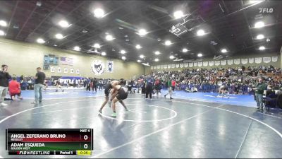 120 lbs Cons. Round 2 - Adam Esqueda, Golden West vs Angel Zeferano Bruno, Reedley