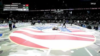 Cons. Round 1 - Jaxson Turbiville, Harding County vs Legend Frederick, Tri-Valley