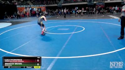 103 lbs Cons. Semi - Luca Fitzpatrick, Homer High School Mariners vs Brendon Brown, Quinhagak