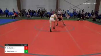 112 lbs 7th Place - Tyler Redfield, Buxton vs Rhett Washleski, Edge