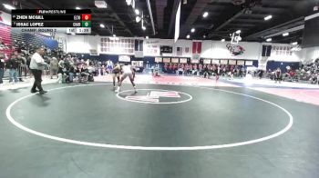 150 lbs Champ. Round 2 - Issac Lopez, Charter Oak vs Zhen McGill, El Toro