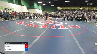 112 lbs Quarterfinal - Maddie Ripley, ME vs Abbi Cooper, CA