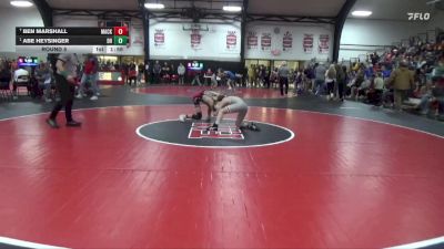 113 lbs Round 5 - Abe Heysinger, Dubuque Hempstead vs Ben Marshall, Mackinaw