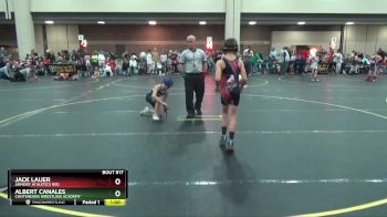 64 lbs Quarterfinal - Jack Lauer, Armory Athletics Red vs Albert Canales, Contenders Wrestling Academy