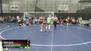 115 lbs Finals (8 Team) - Grady Meyer, Nebraska Silver vs Langdon Klinkhammer, South Dakota Storm