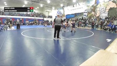 215 lbs Champ. Round 2 - Jacob Louis, Lewiston vs Luis Calderon, Coeur D Alene