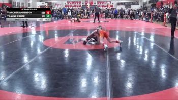 65 lbs Cons. Round 2 - Layne Cruze, Willmar vs Archer Anderson, Owatonna Wrestling Academy