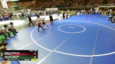 94 lbs Quarterfinal - Kailaya Philpot, Gladiator Wrestling vs Arely Castelan, California