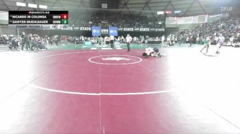 Boys 4A 215 lbs Champ. Round 2 - Ricardo Jr Colunga, Eastmont vs Sawyer Muehlbauer, Skyview