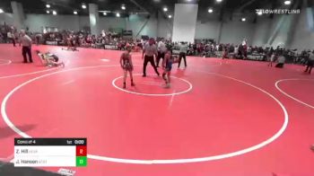 82 lbs Consi Of 4 - Zaiden Hill, Nevada Elite vs Jax Hanson, Scots WC