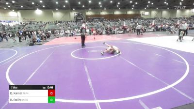 73 lbs Consi Of 8 #2 - Qasim Kamal, Alpha Dawg vs Kai Reilly, Damonte Mustangs WC