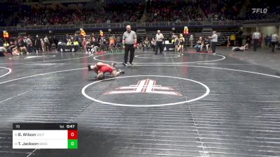 70 lbs Round Of 32 - Brenner Wilson, South Western vs Trey Jackson, Bradford