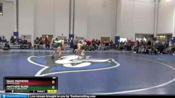 165 lbs Cons. Round 1 - Matthew Kline, College At Brockport vs Isaac Mathews, Oswego State