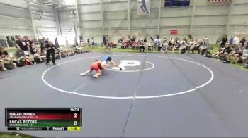 120 lbs Semis & 1st Wrestleback (8 Team) - Isaiah Jones, Oklahoma Blue FS vs Lucas Peters, Wisconsin Red