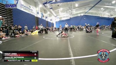 50 lbs Semis (4 Team) - Violet Jones, Untouchables Purple vs Annalise Patterson, Queens Of Chaos