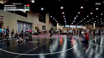 60 lbs Round 2 (6 Team) - Raylan Traweek, BS Wrestling vs Lincoln Taylor, Crossroads Wrestling