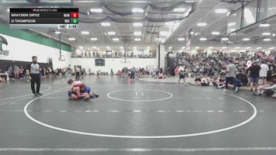 144 lbs Cons. Round 2 - Jj Thompson, WreSTL vs Brayden Ortiz, Mowest