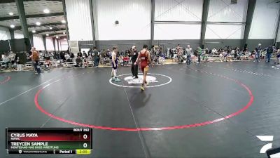 119 lbs Cons. Semi - Cyrus Maya, NWWC vs Treycen Sample, Montesano Mad Dogs Wrestling