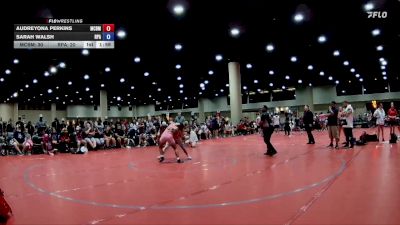 130 lbs Placement Matches (8 Team) - Sarah Walsh, RPA Blockbusters vs Audreyona Perkins, Mat Clash Beast Mode