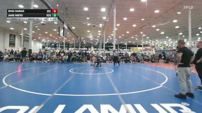 140 lbs Quarterfinal - Shai Sabag, Steller Trained Bossk - HSC vs Jake Nieto, Prestige Worldwide Blue - HSC