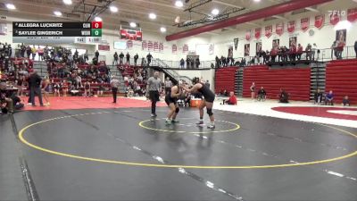 190 lbs Cons. Semi - Allegra Luckritz, Clinton vs Saylee Gingerich, West Branch