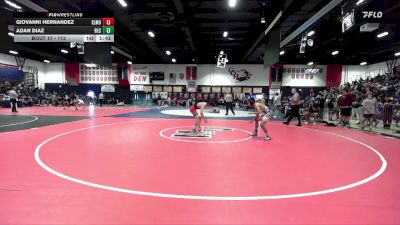 113 lbs Champ. Round 1 - Adan Diaz, Beckman vs Giovanni Hernandez, El Modena