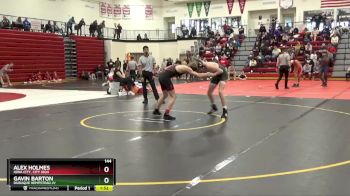 144 lbs Quarterfinal - Alex Holmes, Iowa City, City High vs Gavin Barton, Dubuque Hempstead JV