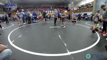 62 lbs Rr Rnd 1 - Mazelyn Mooney, Geary Youth Wrestling vs Laneigh Jo Cartwright, Midwest City Bombers Youth Wrestling Club