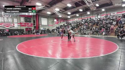 165 lbs Champ. Round 2 - Ivan Camargo, Coachella Valley vs Amare Campbell, North Torrance