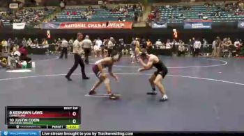 133 lbs Cons. Round 2 - 10 Justin Coon, Southern Oregon vs 8 Keshawn Laws, Cumberland