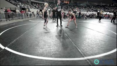 76 lbs Consi Of 16 #2 - Grant Hatfield, Coweta Tiger Wrestling vs Cain Howeth, Barnsdall Youth Wrestling
