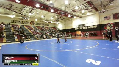 145 lbs Round 1 - Billie Manzo, Sultana vs Mia Mejia, Adelanto