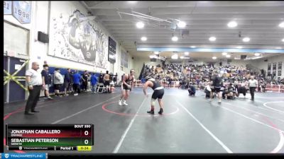 182 lbs Cons. Round 1 - Jonathan Caballero, Orange vs Sebastian Peterson, Servite