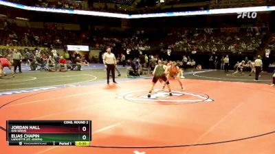 157 Class 2 lbs Cons. Round 2 - Elias Chapin, Lafayette (St. Joseph) vs Jordan Hall, Oak Grove