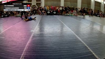 53 lbs Cons. Semis - Cal Downing, Wyoming vs Damian Alejandre, Utah