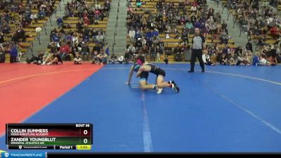 125 lbs Quarterfinal - Collin Summers, Moen Wrestling Academy vs Zander Youngblut, Immortal Athletics WC